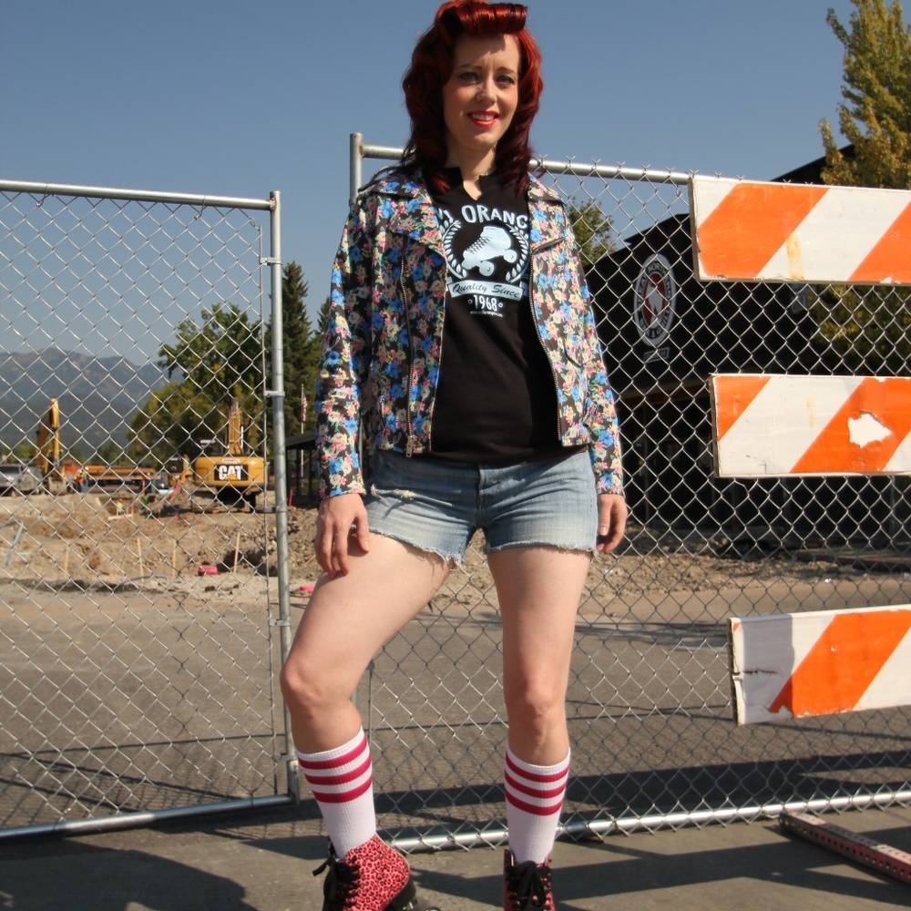 Joyrich floral motorcycle jacket